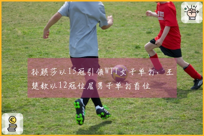 孙颖莎以15冠引领WTT女子单打，王楚钦以12冠位居男子单打首位